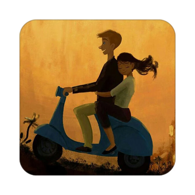 زیر لیوانی کاکتی طرح عاشقانه مدل mg10114