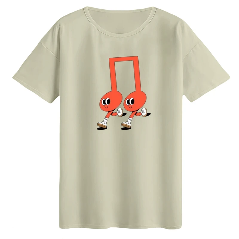 تی‌شرت لانگ آستین کوتاه زنانه مدل موزیک فانتزی کد01