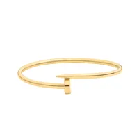 بنگل طلا 18 عیار زنانه ماوی گالری مدل میخ بولد