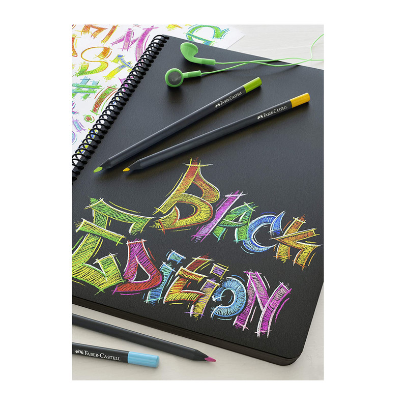 مداد رنگی24 رنگ فابر کاستل مدل بلک ادیشن