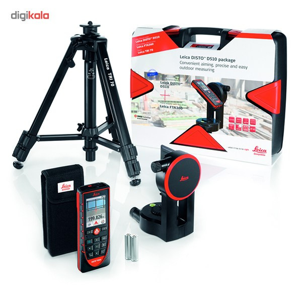 متر لیزری لایکا مدل D510 به همراه لوازم جانبی متر لیزری لایکا مدل D510 به همراه لوازم جانبی