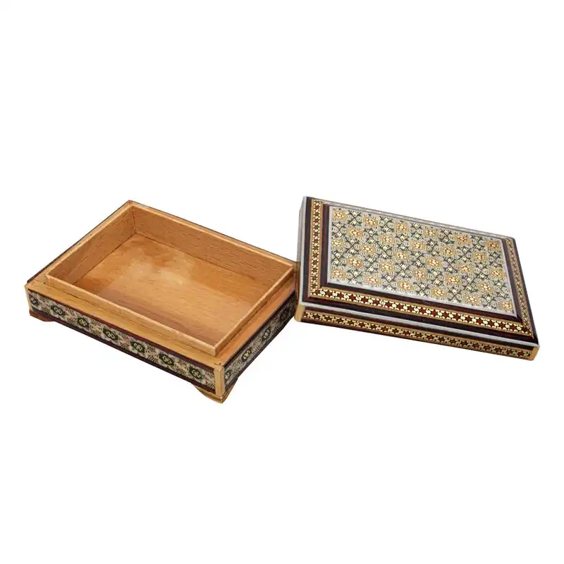 جعبه جواهرات خاتم کاری کد 01