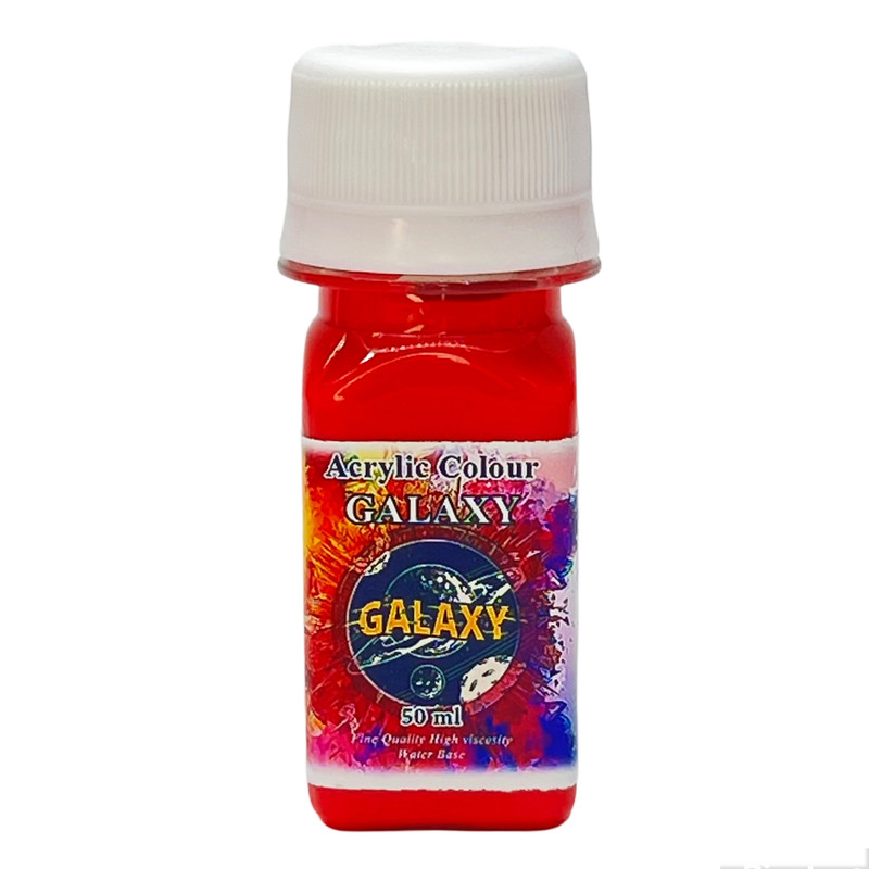 رنگ اکریلیک گلکسی مدل base حجم 50 میلی لیتر بسته 6 عددی