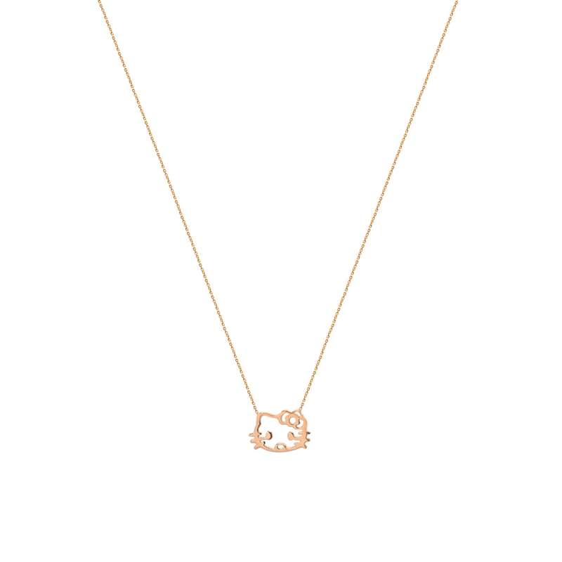 گردنبند طلا 18 عیار بچگانه الی گالری مدل کیتی