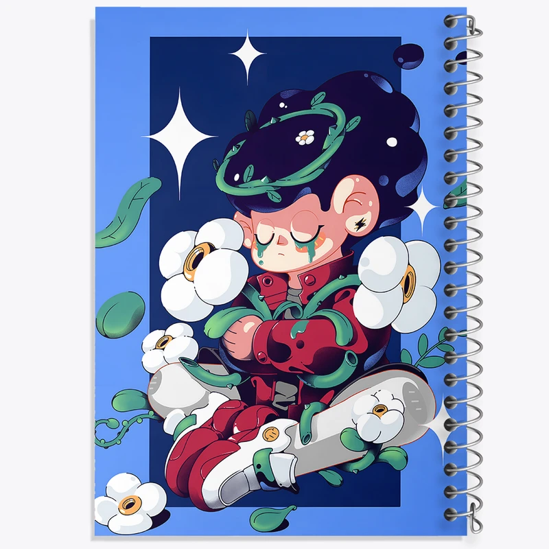 دفتر مشق 50 برگ خندالو طرح دخترانه کد N4807