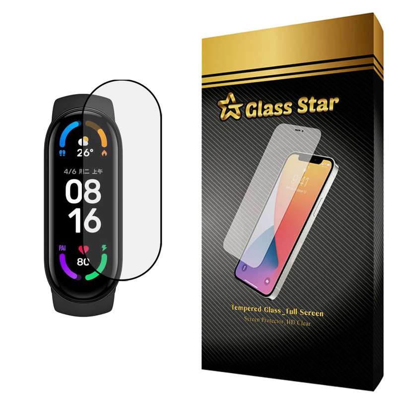 محافظ صفحه نمایش گلس استار مدل PMMA مناسب برای ساعت هوشمند شیائومی Mi Band 6