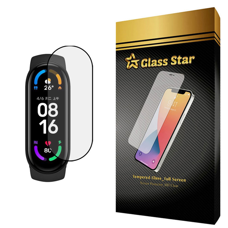 محافظ صفحه نمایش گلس استار مدل PMMA مناسب برای ساعت هوشمند شیائومی Mi Band 6