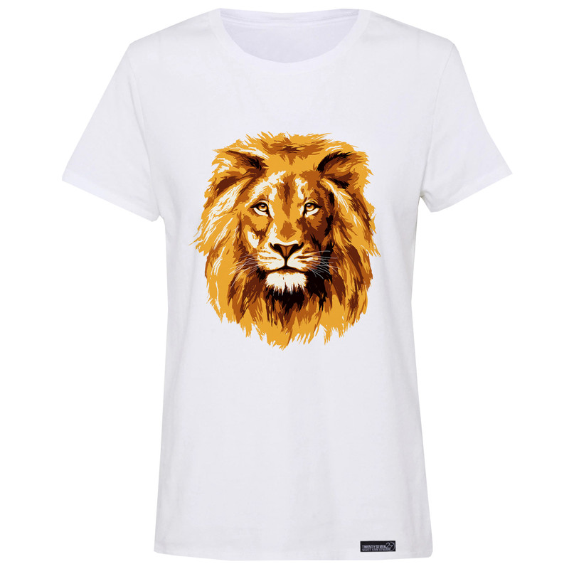 تی شرت آستین کوتاه زنانه 27 مدل Lion Face کد MH916