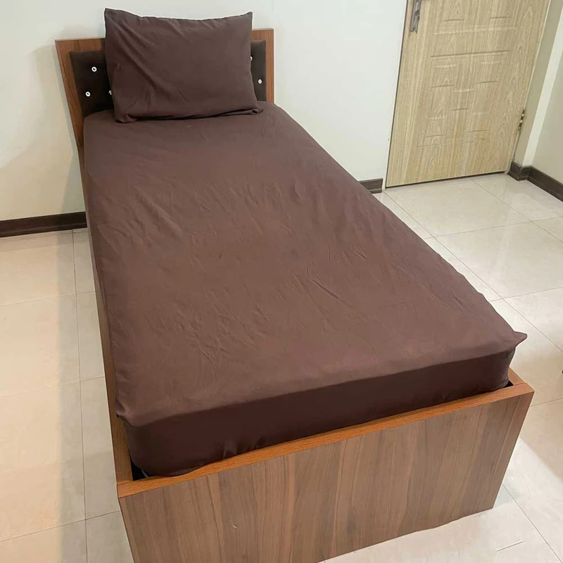 سرویس ملحفه مدل کشدار ساده 1.5 نفره 2 تکه