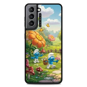 AKAM AMC-WSGS21-SMURFS-9 Cover For Samsung Galaxy S21