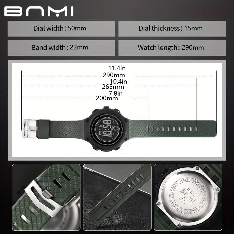 ساعت مچی دیجیتال مردانه بنمی مدل NO4