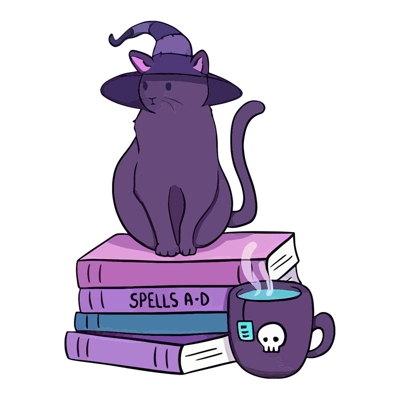 برچسب لپ تاپ پویا مارکت طرح گربه کتابخوان کد 2047
