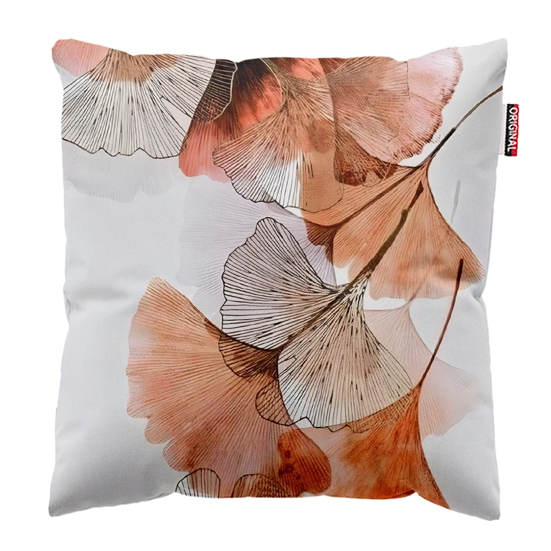 کوسن پاد آفرین مدل مینیمال طرح گل و برگ کد PK403314 سایز 40*40 سانتی متر