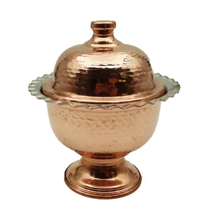 قندان مسی مدل پایه دار کد Mes 08 