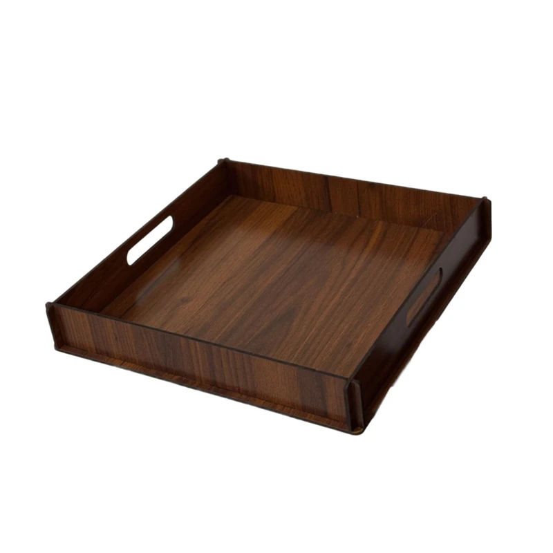 سینی دسته دار طرح ساده کد CF07 سایز 30×30 سانتی متر 