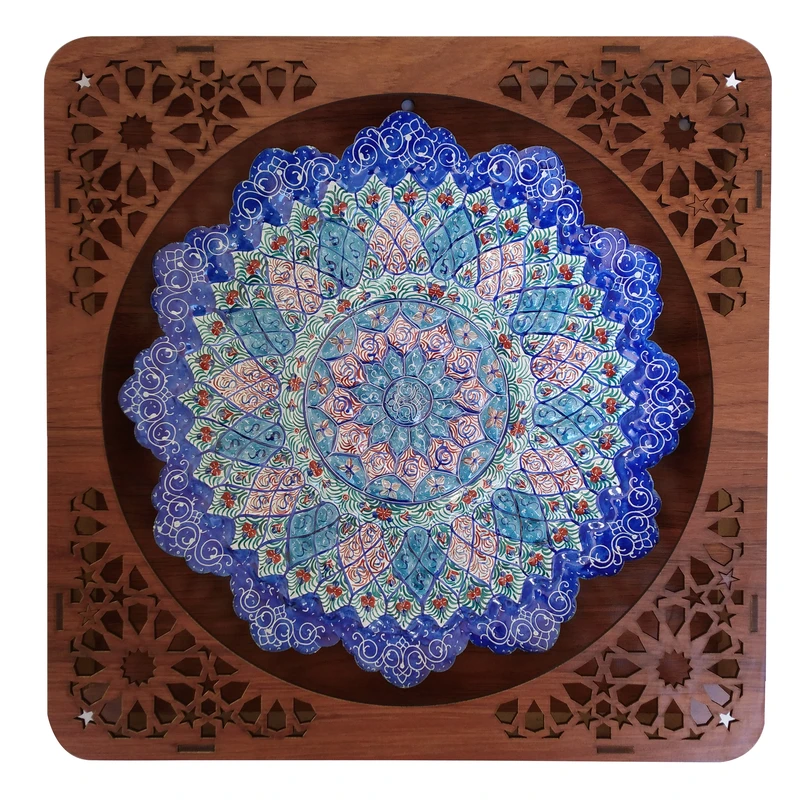 تابلو میناکاری مسی مدل گل کد 2500 RR