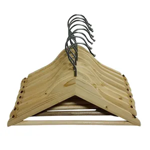 چوب لباسی مدل چوبی کودک کد 8 بسته 8 عددی 