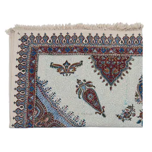 سفره قلمکار اثر رستا طرح 58-11-118 سایز 200 × 135 سانتی متر