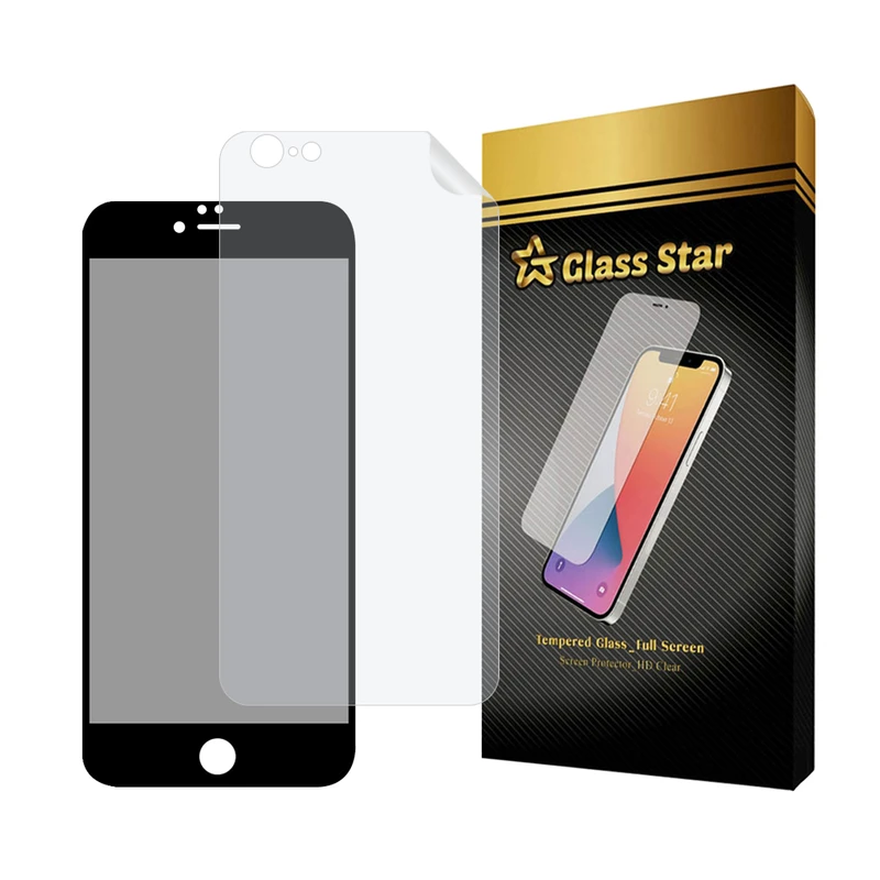 محافظ صفحه نمایش حریم شخصی گلس استار مدل FULLPRIVNANOS مناسب برای گوشی موبایل اپل iPhone 6 / iPhone 6s به همراه محافظ پشت گوشی