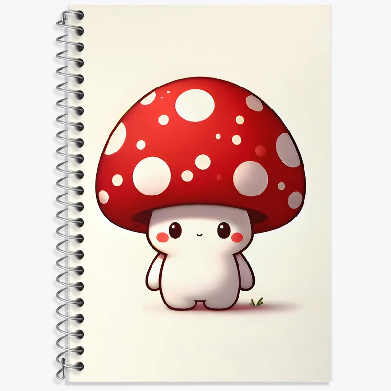 دفتر لغت 50 برگ خندالو طرح قارچ کیوت کد F8173