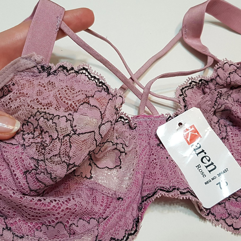 ست شورت و سوتین زنانه کارنا رز مدل فنردار هارنس ضربدری کد 4871-2036 رنگ کالباسی