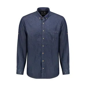 پیراهن آستین بلند مردانه گنت مدل جین 02010068