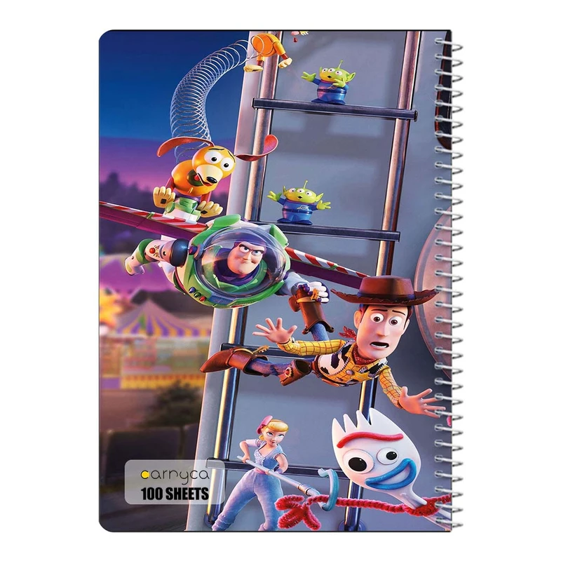 دفتر مشق 100 برگ سیمی کارنیکا طرح داستان اسباب بازی Toy Story کد 84193