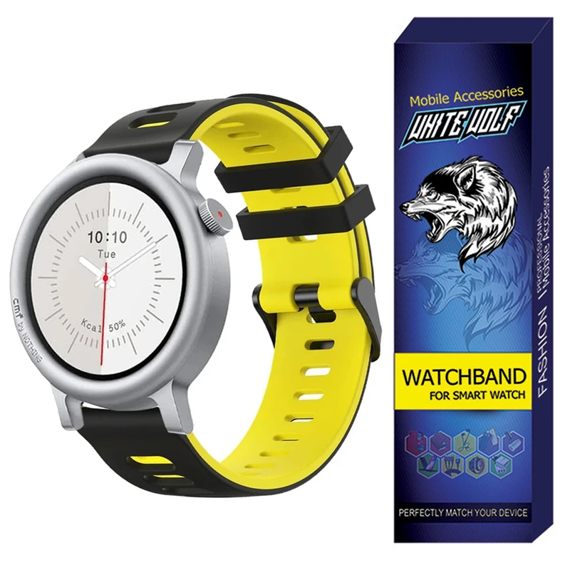   بند وایت ولف مدل WB-SIL- 2C مناسب برای ساعت هوشمند ناتینگ CMF Watch 3 Pro 22mm