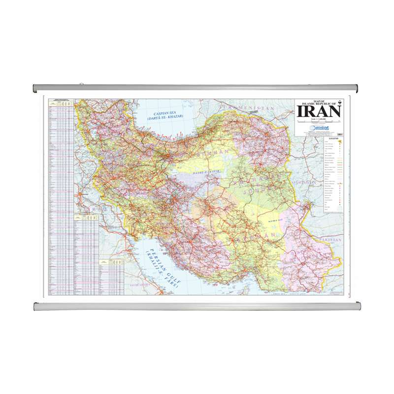  نقشه گیتاشناسی مدل تقسیمات کشوری ایران انگلیسی کد L449