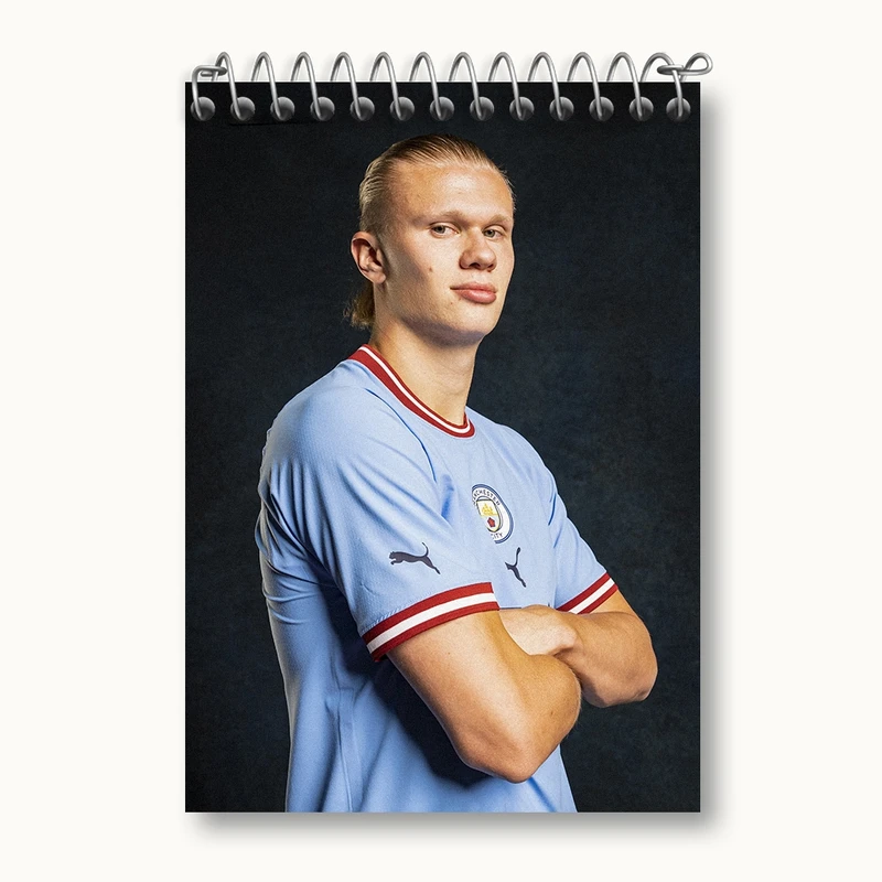 دفتر یادداشت 50 برگ خندالو مدل ارلینگ هالند (Erling Haaland) کد 36354