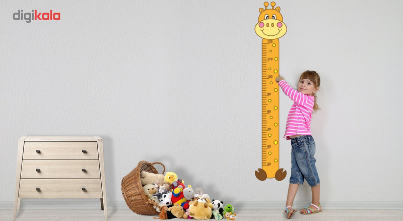 استیکر اندازه گیری قد ژیوار طرح زرافه