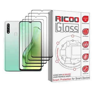 Ricoo Ricoo Glass MIX004 Screen Protector For Oppo A31 Pack Of 4