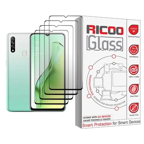 محافظ صفحه نمایش ریکو مدل Ricoo Glass MIX004 مناسب برای گوشی موبایل اوپو A31 بسته چهار عددی