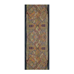 شال زنانه مدل چهارفصل کاشی درهم S6108