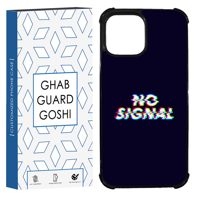 کاور قاب گارد گوشی طرح no signal کد TPU-193 مناسب برای گوشی موبایل اپل Iphone 13 / 14