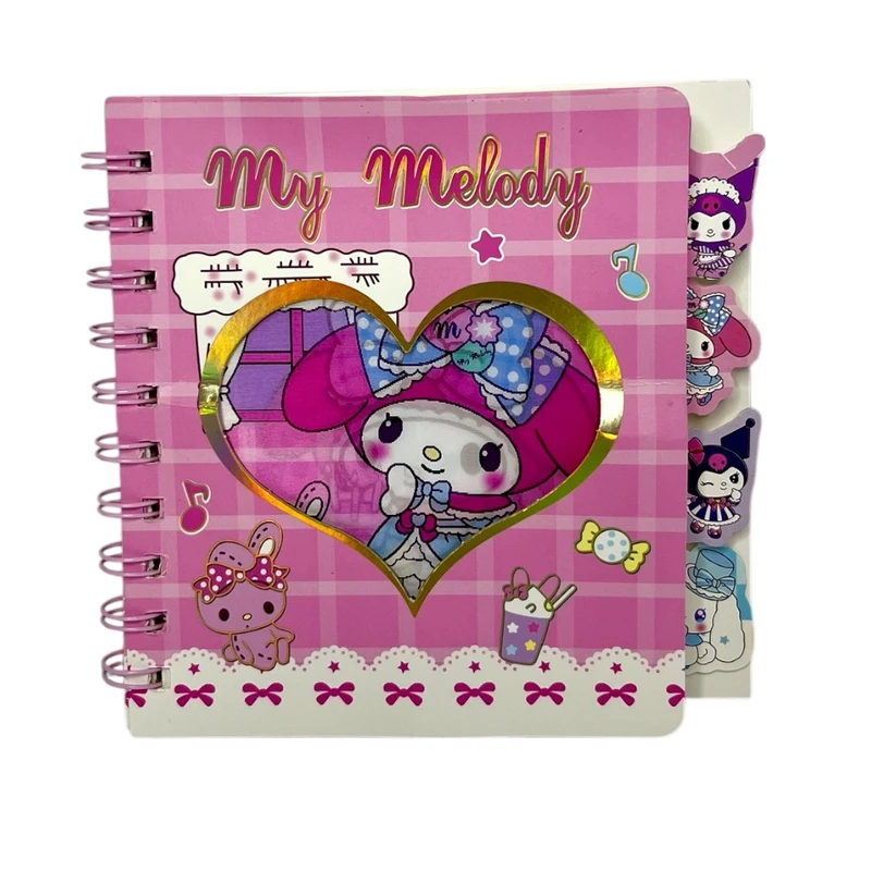 دفترچه یادداشت 80 برگ مدل سه بعدی طرح ملودی