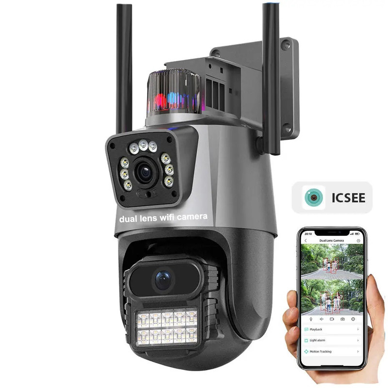 دوربین مداربسته تحت شبکه مدل AI Tracking Night Vision 8X Dual Lens