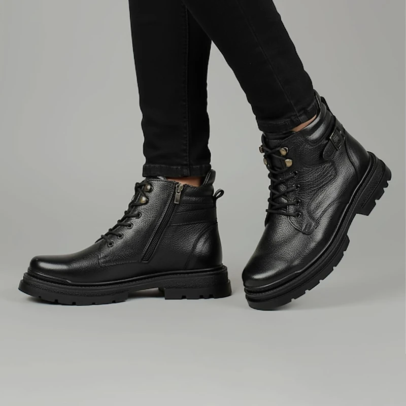 نیم بوت مردانه مدل چرم طبیعی بلنزا ادونس BK.1839