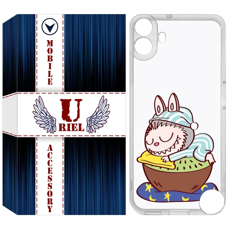 کاور یوریل قاب مدل Clear کد 127 طرح لبوبو Labubu مناسب برای گوشی موبایل ناتینگ فون Nothing CMF Phone 1