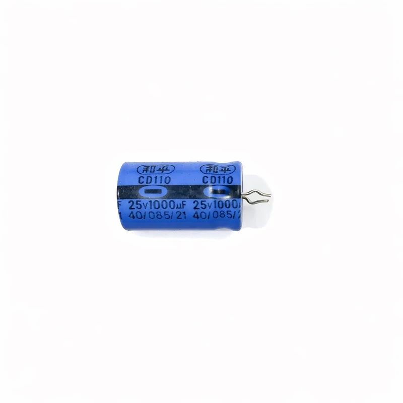 خازن 25 ولت 1000 میکروفاراد مدل cd110 کد c11 بسته 10 عددی