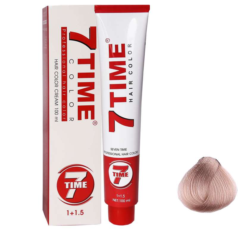 رنگ مو سون تایم شماره S.8 سری دودی حجم 100 میلی لیتر رنگ بلوند دودی خیلی روشن