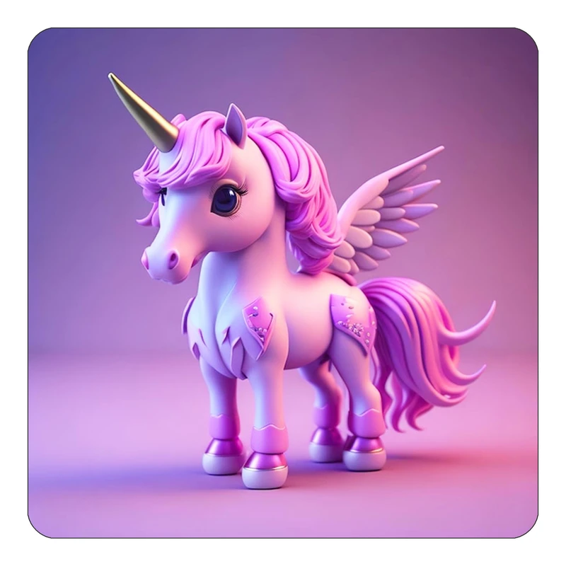 مگنت کاکتی طرح اسب تک شاخ و یونیکورن مدل mp31786