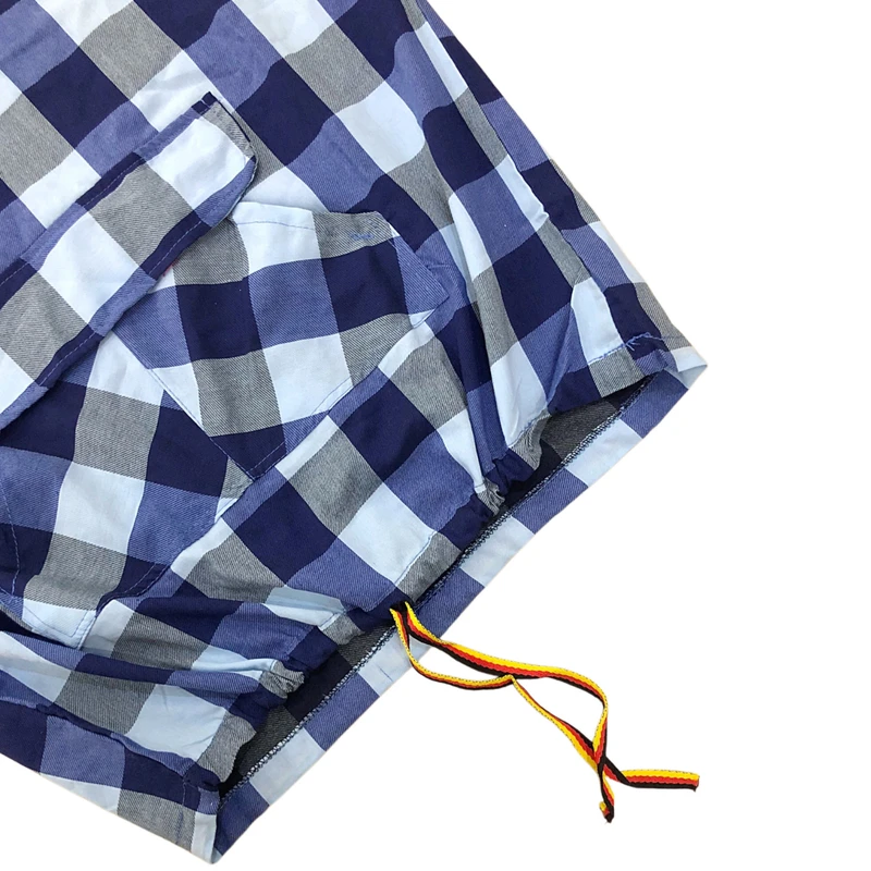 عکس شماره 7 : هودی زنانه مدل چهارخانه کلاهدار