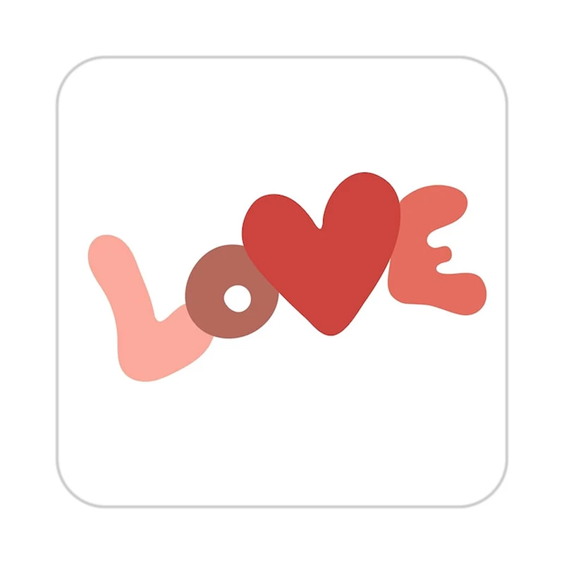 زیر لیوانی کاکتی طرح عاشقانه مدل mp38962