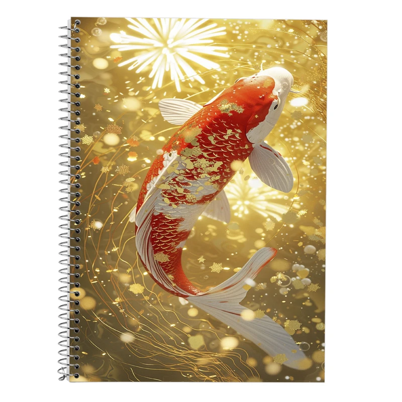 دفتر زبان 50 برگ مدوپد مدل سه خط طرح فانتزی کد DF14432