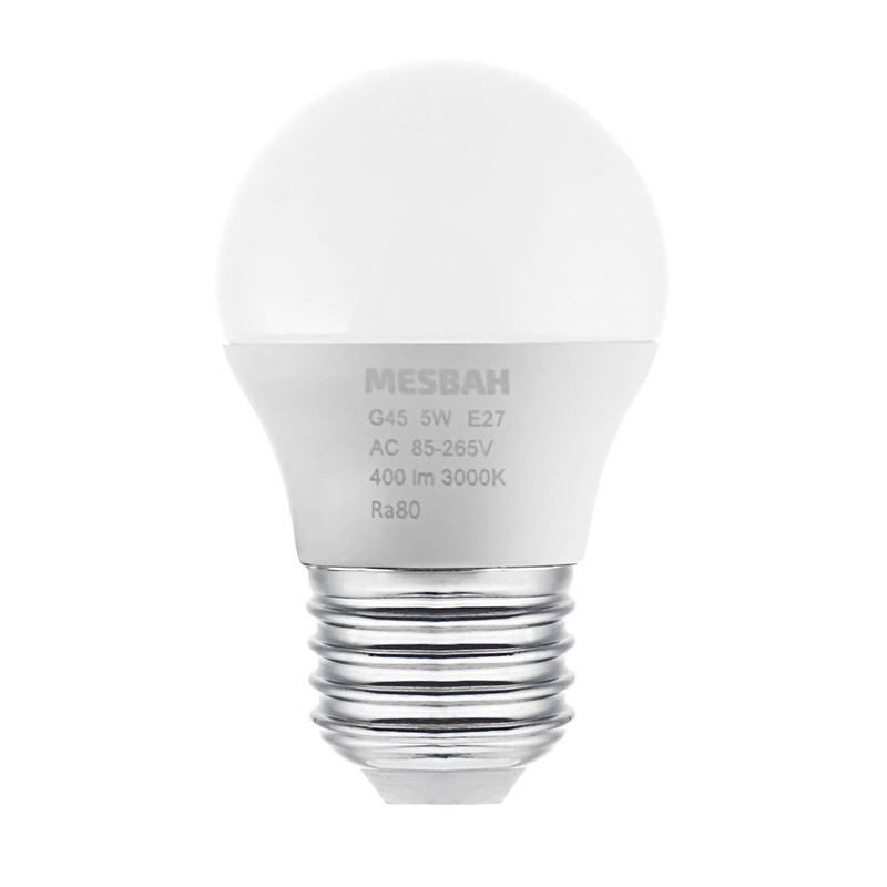 لامپ یخچال و فریزر 5 وات مصباح مدل 120V/220V-5W-E27-G45-WW پایه E27