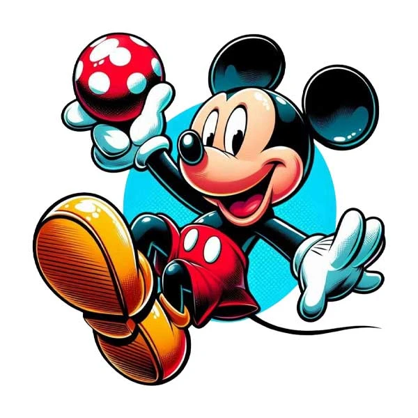 استیکر پارچه و لباس پاد آفرین مدل کارتون میکی موس کد 253