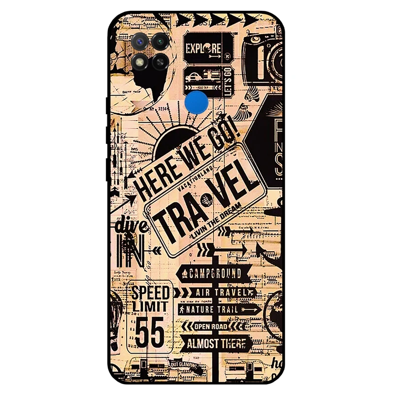کاور مگافون طرح مسافرت مدل 8098 مناسب برای گوشی موبایل شیائومی Redmi 9C / 9C NFC
