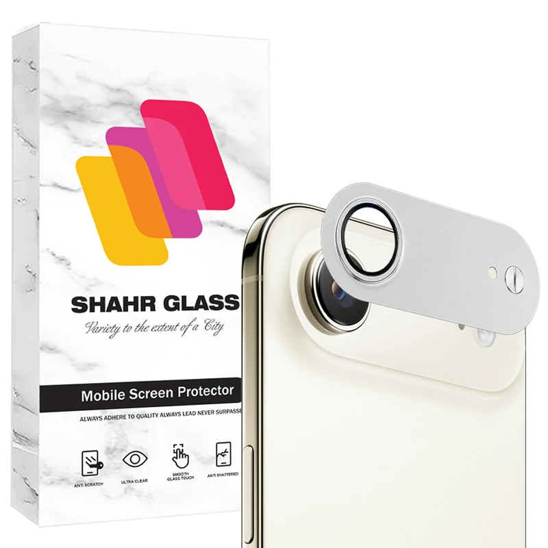 محافظ لنز دوربین فلزی شهر گلس مدل 3D1MS مناسب برای گوشی موبایل اپل iPhone 17 Air