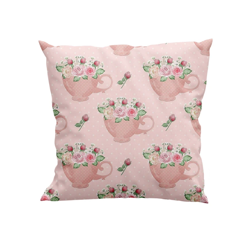 کوسن پاد آفرین مدل فنجان و گل کد DKK574